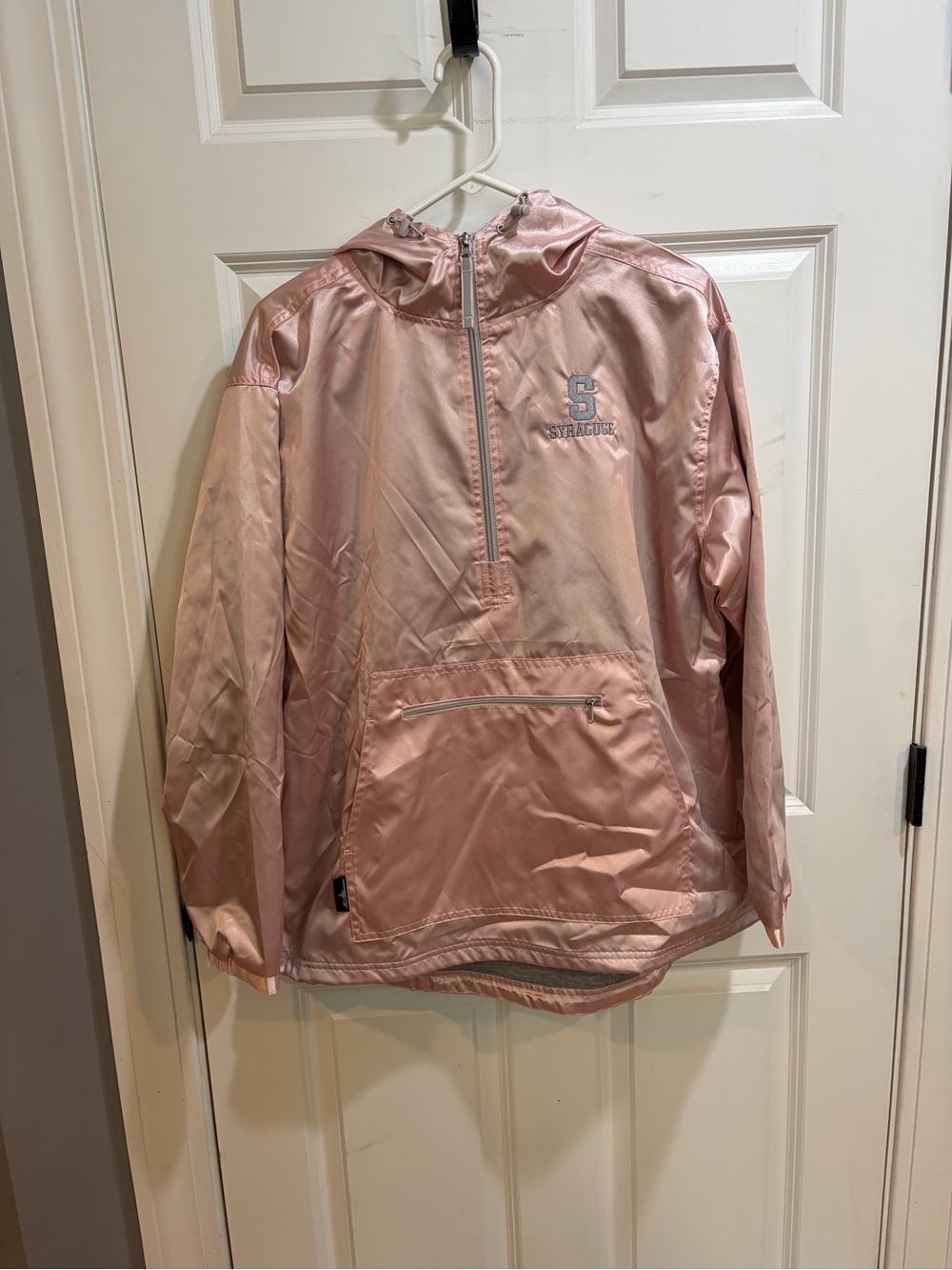 Syracuse University Pink and Gray Pullover